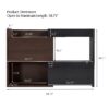 Modern Extendable & Rotating Cabinet With Drawer And Flip Doors For Versatile Storage - Black / Dark Walnut - Image 3