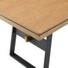 Modern Industrial Large Dining Table - Dark Walnut - Image 5