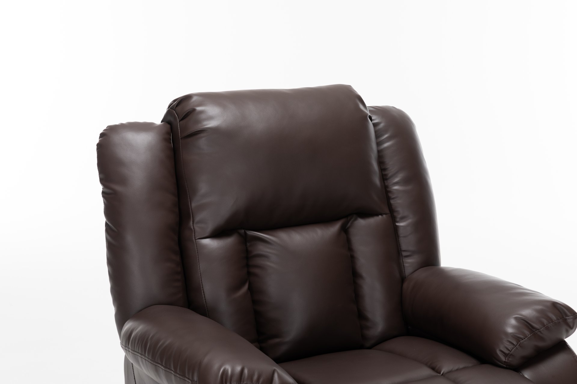 Electric Power Massage Recliner Chair - Dark Brown - Image 16