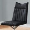 Dining Chair, Side, Upholstered For Dining Room, Contemporary Comfortable Seating (Set of 2) - Black - Image 10