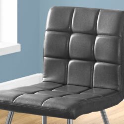 Dining Chair, Side, Upholstered Contemporary & Modern (Set of 2) - Gray