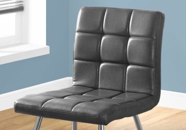 Dining Chair, Side, Upholstered Contemporary & Modern (Set of 2) - Gray