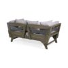 Outdoor Expandable Daybed With Water Resistant Cushion - Gray - Image 6