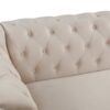 Upholstered Loveseat Sofa With Thick Removable Seat Cushion - Beige - Image 25