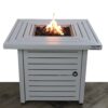 Outdoor Fire Pit Table With Lid - White Line - Image 2