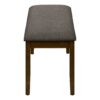 Bench, Rectangular, Upholstered, Dining Room, Entryway, Versatile Use - Brown - Image 3