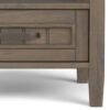 Lev - End Table With Bottom Drawer - Smoky Brown - Image 4
