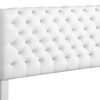 Elegant Tufted Upholstered Bed - White - Image 5