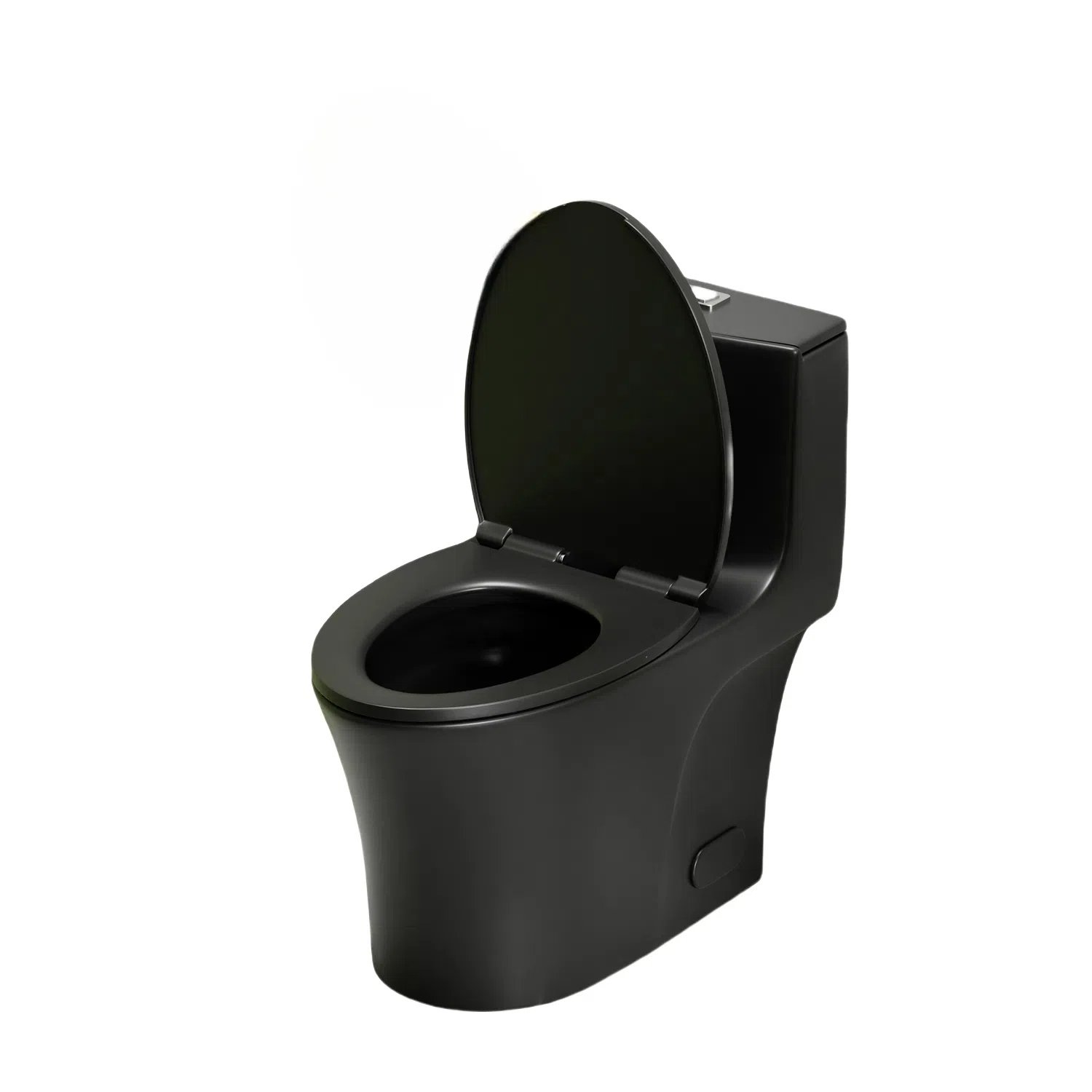 1 Piece Toilet With Dual Flush And Soft Closing Seat - Matte Black - Image 18