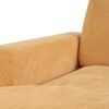 Oversized Chaise, Lounge Chair Classic Design, Soft Fabric, Durable Frame With Solid Wood Legs - Yellow - Image 10
