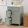24" Bathroom Vanity Cabinet With Sink - Green - Image 4