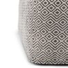 Brynn - Square Pouf - Patterned Black / Natural - Image 4