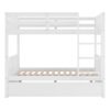 Full Over Full Bunk Bed With Twin Size Trundle - White - Image 3