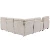 Power Recliner Corner Sofa Home Theater Reclining Sofa Sectional Couches With Storage Box, Cup Holders, USB Ports And Power Socket For Living Room - Beige - Image 20