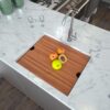 21" X 19" X 13" Laundry Workstation Sink With Deep Single Bowl 16 Gauge - Brushed Nickel - Image 3
