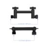 Sleek Design 4" Shower Arm Extension - Black - Image 3