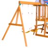 Outdoor Swing Set 3 In 1 Children's Playset With Slide, Swings, And Climber For Garden, Backyard, Playground - Blue - Image 21