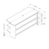 TV Stand, Console, Media Entertainment Center, Storage Shelves, Contemporary & Modern - Cherry - Image 4