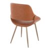 Fabrico - Contemporary Chair (Set of 2) - Antique Copper / Camel - Image 4
