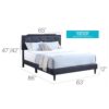 Deb - Queen Bed For Modern Bedrooms - Black - Image 10