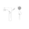 Multi Function Adjustable Hand Shower 8 Function Hand Shower, Plastic Construction - Brushed Nickel - Image 3