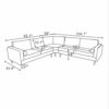 Amber - Velvet Corner Sectional Sofa - Teal - Image 20
