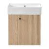 21.6" Floating Bathroom Vanity With Basin And Left Side Storage - Wood - Image 10