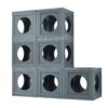 Outdoor Cat House With Shelves And Weather Protection, Removable Wood Boxes - Gray - Image 17