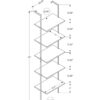 Bookshelf, Bookcase, Etagere, Ladder, 5 Tier, For Office, Contemporary & Modern - White - Image 11