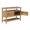 Naomi - 2 Door Storage Console Table With Ample Shelving - Natural - Image 5