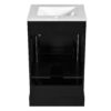 20" Bathroom Vanity With Sink, Soft Close Door, Adjustable Shelf - Black - Image 14