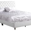 Elegant Tufted Upholstered Bed - White - Image 9