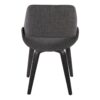 Fabrico - Mid-Century Modern Dining Chair (Set of 2) - Charcoal / Black - Image 5