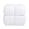 Pixel - Oversized Square Tufted Pouf Ottoman - Almond White - Image 7