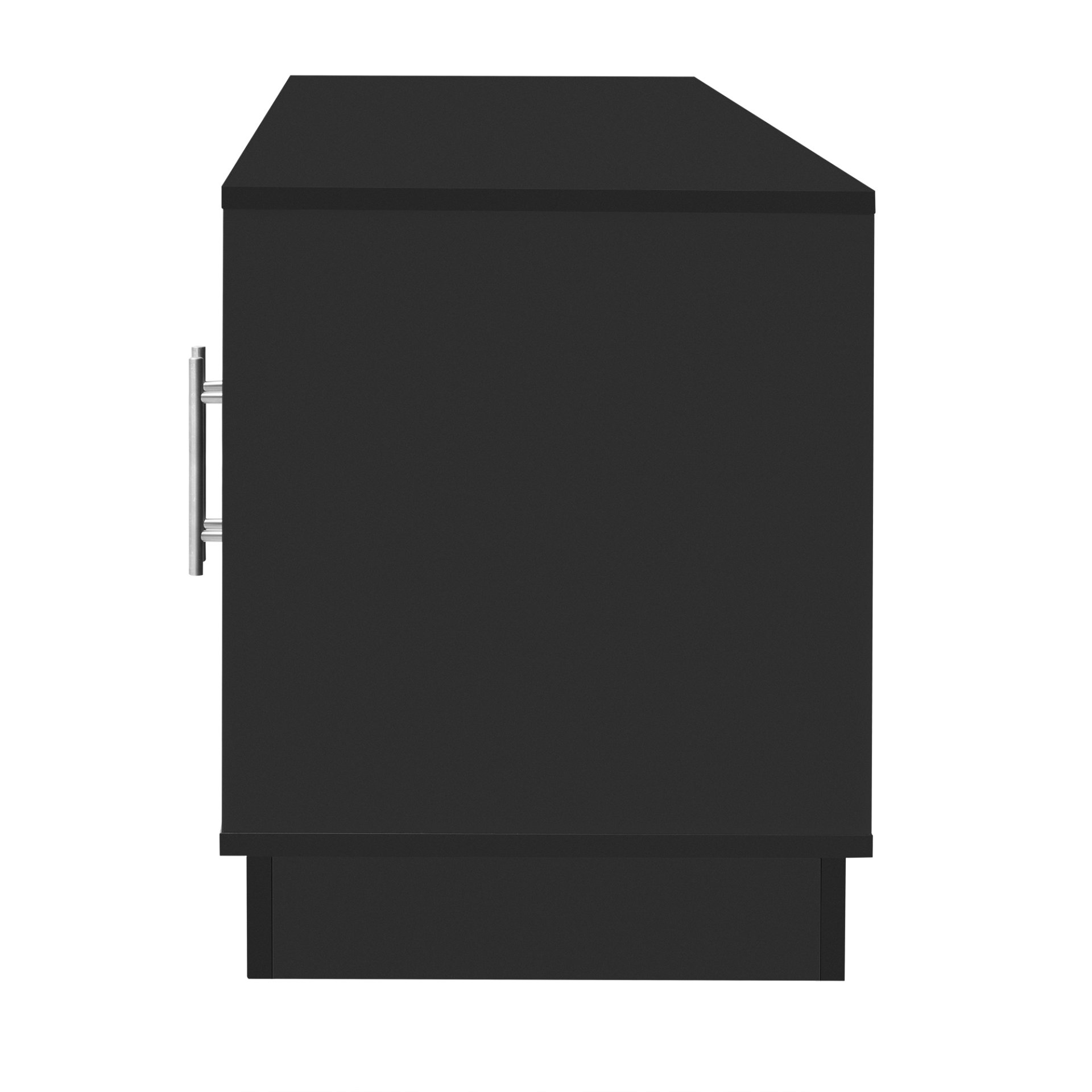 Modern Minimalist TV Stand For TVs Up To 75", Entertainment Center Media Console Cabinet With Adjustable Shelves - Black - Image 20