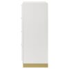 4 Drawer Bedroom Chest With - Gold / White - Image 7