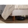 Hayden - King Size Upholstered Wingback Bed With And Tall 54" Headboard - Ivory - Image 9