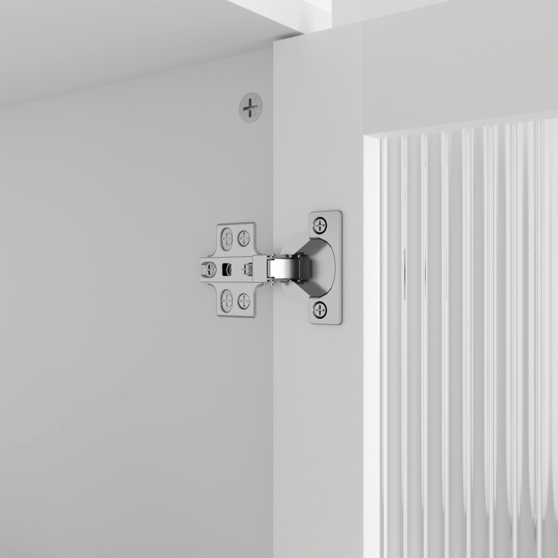 Modern Tech Inspired Dome Cabinet With LED Lighting Smart Snack Storage Solution - White - Image 19