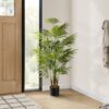 47" Tall, Artificial Plant, Areca Palm Tree, Indoor, Faux, Fake, Floor, Greenery, Potted, Real Touch, Decorative - Green / Black - Image 5