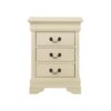 Louis Phillipe - 3 Drawer Nightstand - Beige - Image 4