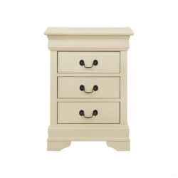 Louis Phillipe - 3 Drawer Nightstand - Beige