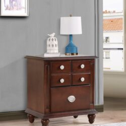 Elegant Traditional Nightstand - Cappuccino