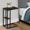 Accent Table, C - Shaped, Modern - Espresso - Image 9