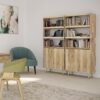 Jager - Bookshelf With Doors - Natural - Image 11