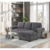 Melody - Sectional Sofa & Pullout Bed - Gray - Image 4