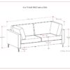 Ava - Mid Century Sofa - Dark Gray - Image 15