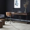 Erina - Large Desk - Rustic Natural Aged Brown - Image 8