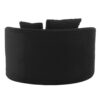 Chaise Lounge Sofa Boneless Couch With Supportive Pillows, Sofa Bed - Black - Image 12