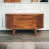 Rounded Lid Up Blanket Box - Chestnut - Image 10
