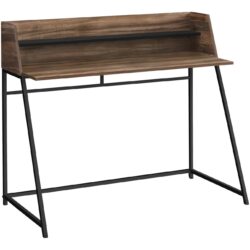 Computer Desk For Home Office, Laptop, Storage Shelves, Contemporary Versatile Placement - Brown